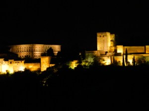 Alhambra de nuit, Grenade