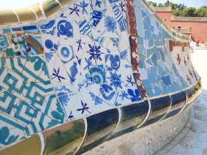 banc ondulant parc guell barcelone