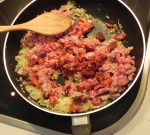 Empanada porc et chorizo, préparation